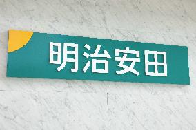 Meiji Yasuda Life Insurance Company Sign and Logo